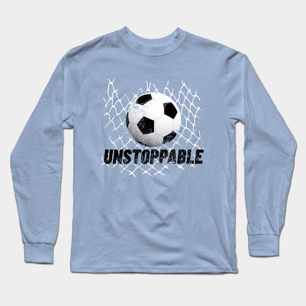 Unstoppable - soccer champion Long Sleeve T-Shirt by SW10 - Soccer Art